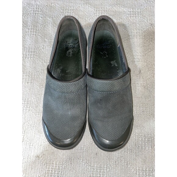 Dansko Women’s Medical Clogs Size 41 U.S. 10 M Gray Leather Hospital Clinic - Picture 4 of 12